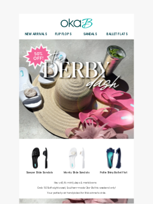 Okabashi Brands - Derby Dash! Grab Half Off Now 🏇