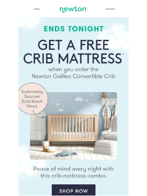 Your Last Chance For A FREE Crib Mattress