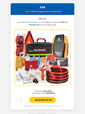PetFlow - Re: Your Free Car Emergency Kit is Ready!