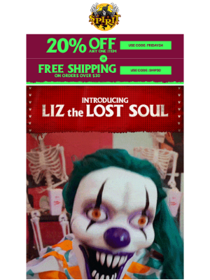 Spirit Halloween - 🤡 Welcome: Lucky Liz!