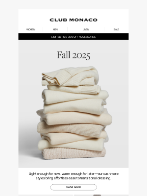 INTERMIX Designer Clothing - Soft layers for shifting seasons