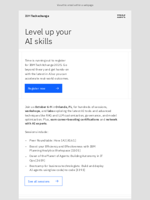 IBM - Don’t miss out: AI workshops & certs at IBM TechXchange 2025