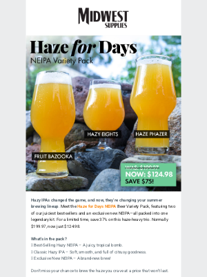 Midwest Supplies - Unlock a Secret Craft Brew Deal...