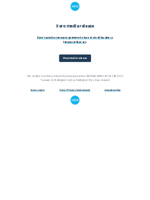 Xero - Xero media release - Xero launches new programme to boost small business financial literacy