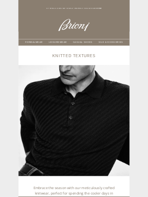 Brioni - Knitted textures