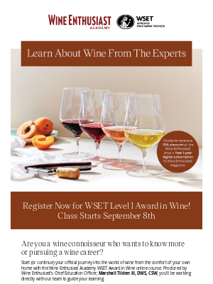 Wine Enthusiast Catalog - Start Your Journey to Wine Expertise: Sign Up for Our Level 1 Course!
