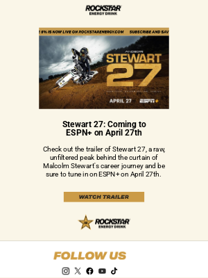 Rockstar Energy Drink - Stewart 27 Trailer Just Dropped!
