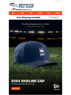 Denver Broncos - Just Launched! 2025 New Era Sideline Collection >>