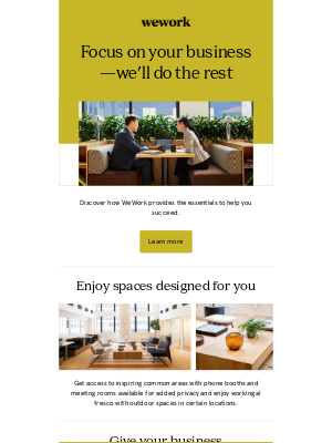 WeWork - More than just a pretty space
