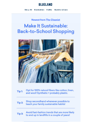 Back-to-school shopping (but better)