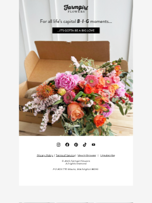 Farmgirl Flowers - Big bouquet. BIG. HUGE.