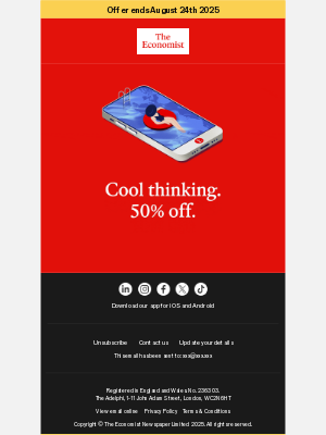 The Economist - 50% off your clearest view yet