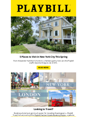 Playbill - 5 Places to Visit in New York City This Spring