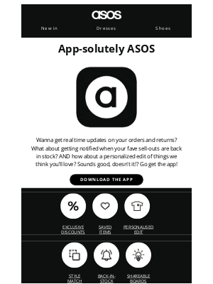ASOS (United Kingdom) - Hey, you app?