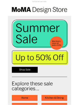 Museum of Modern Art Store (MoMA) - Up to 50% Off Starts Now!