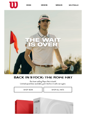 Wilson Sporting Goods Co. - The Rope Hat is BACK!