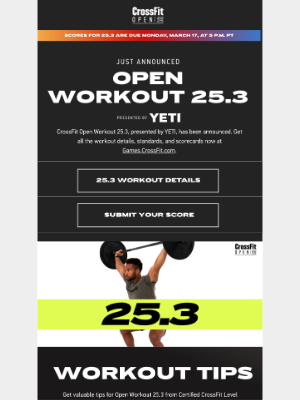 CrossFit Inc. - Open Workout 25.3 Is ...