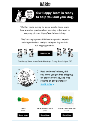 BarkShop - Our promise: To make your dog happy