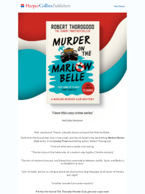 HarperCollins (United Kingdom) - The Marlow Murder Club are BACK!