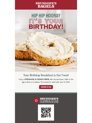 Bruegger's Bagels - Happy Birthday, william! 🎉