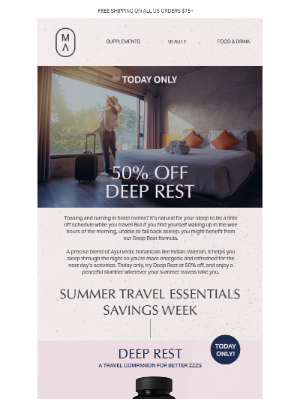 Maharishi Ayurveda - Better Zzzs for Less! 50% Off Deep Rest