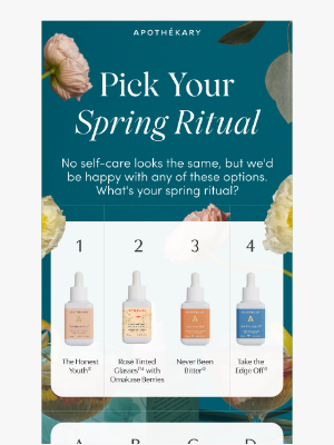 Apothekary - Meet Your New Spring Ritual