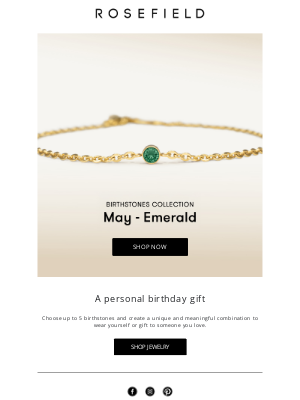 ROSEFIELD - Sparkle with Emerald this may