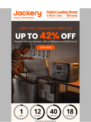 Jackery - 🎉 Celebrate Labor Day – Up to 42% Off + Exclusive Holiday Perks