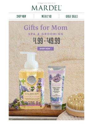 Mardel Christian and Education Stores, Inc. - Pamper Mom with These Great Gifts!