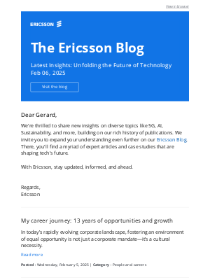 Ericsson - Your latest update from the Ericsson Blog