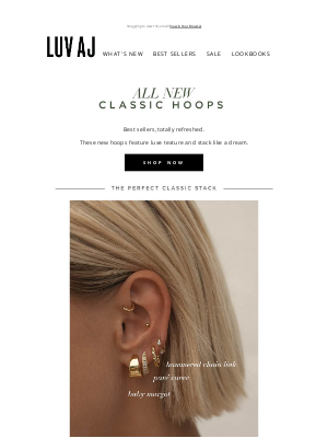 Luv Aj - CLASSIC HOOPS 💫 JUST LANDED