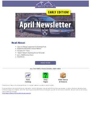 RockAuto - RockAuto April Newsletter | Early Edition