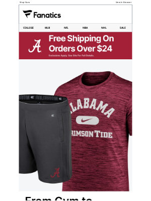 Fanatics - Athleisure for Crimson Tide Fans on the Move