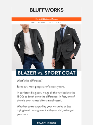 Bluffworks - Sport Coat vs. Blazer: What’s the Difference?
