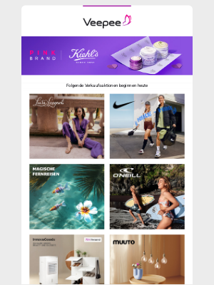 Veepee (Germany) - Luisa Spagnoli, Nike, Magische Fernreisen und viel mehr heute bei Veepee