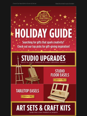 Artist & Craftsman Supply - A&C Holiday Gift Guide