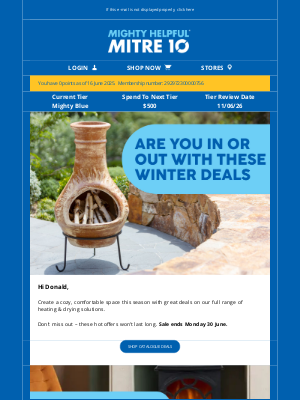 Home Hardware (Australia) - Donald, Cozy Up This Winter with Hot EOFY Deals!