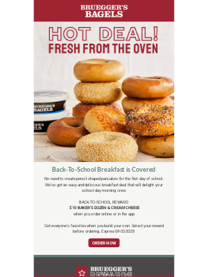 Bruegger's Bagels - Your $10 Dozen Reward is Waiting! 🎁