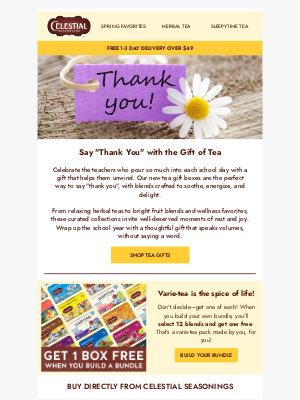 Celestial Seasonings - 🍎🍵 The perfect gift for a teacher who deserves a break