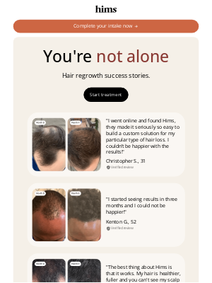 hims - Discover how others have achieved hair regrowth success