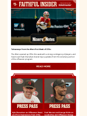 San Francisco 49ers - Takeaways From the First Week of OTAs