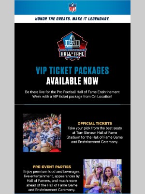 Los Angeles Chargers - Secure VIP Packages for Pro Football Hall of Fame Enshrinement Week