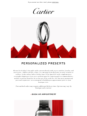Cartier - Father's Day gifts tailored to him