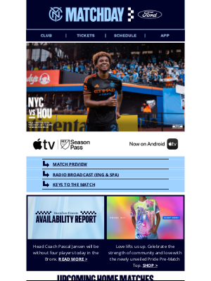 Manchester City - 📺 TUNE IN: NYC vs. HOU