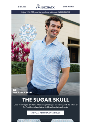 RHOBACK - New: The Sugar Skull Polo