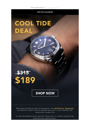 Spinnaker Watches - Bold Design Meets Riviera Sophistication 🕶️