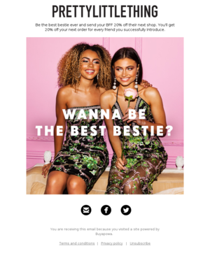 PrettyLittleThing USA - Spread the love and get 20% off your next order