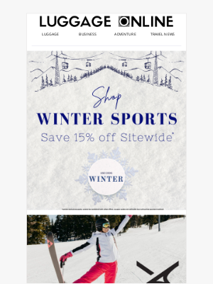 LuggageOnline - Winter Sports Sale!!