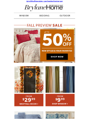 Brylane Home - New Arrivals: Our Fall Preview is here!