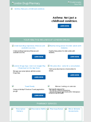 London Drugs (Canada) - Asthma and the start of the respiratory season